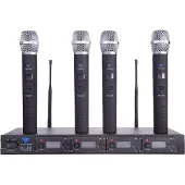 Pulsar Azusa Pll 400 Uhf 4 Microphone Argenté