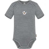 Normani Barboteuse / body 'Tauranga' beige / gris / blanc
