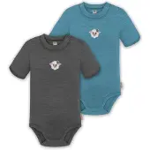 Normani Barboteuse / body 'Tihoi' beige / bleu / gris