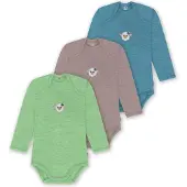 Normani Barboteuse / body chamois / azur / vert gazon
