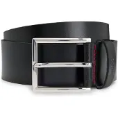 HUGO pour homme. 50541171 Ceinture Olpian noire (80 cm), Casuel, Cuir