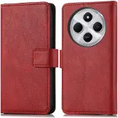IMoshion Étui de télephone portefeuille de luxe pour Xiaomi Redmi 14C - Rouge