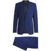 BOSS Costume Slim deux pièces en laine stretch