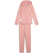 Puma Metallic Tracksuit Rose 14-16 Years Fille