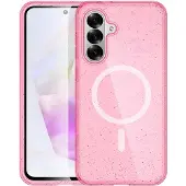 IMoshion Coque Pailletée avec MagSafe Samsung Galaxy A36 - Paillettes Rose