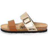 Bayton Mule 'Valence' marron / or