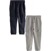 Next Pantalon bleu marine / gris clair