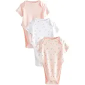 Next Barboteuse / body vert / rose / blanc