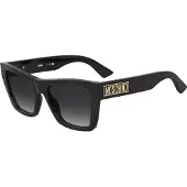 Moschino Lunettes de soleil - - MOS181/S 807/9O - Wayfarer plastique noir - Verres dégradés 8-18% UV400
