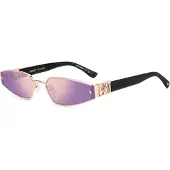 Dsquared2 Lunettes de soleil - - D2 0168/S DDB/SZ - Métal doré - Forme ronde - Verres UV400