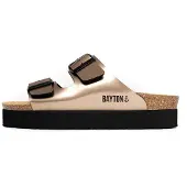 Bayton Pantoufle 'Japet' bronze / noir