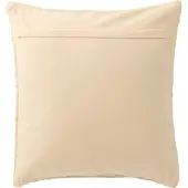 J-Line Coussin breeze lignes coton recycle creme/saumon