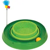 Catit Play Circuit Ball Toy With Grass Planter Vert