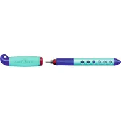 Faber-Castell Stylo-plume Scribolino Medium (M), Bleu foncé (1x)