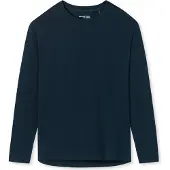 Schiesser Chemise de nuit bleu foncé