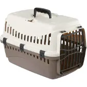 Kerbl Transportbox Expedion 45x30x30cm, max. Tiergewicht 10kg, creme/taupe 81346
