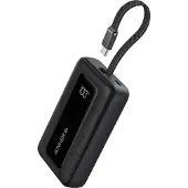 Anker Batterie externe Zolo | 20.000 mAh - 30 Watt - Avec câble USB-C intégré - Noir