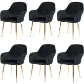 MCW Chaise de salle à manger -F18 (lot de 6)