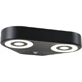 Paulmann LED Applique murale d'extérieur Silma Détecteur de mouvement àcrépusculaire (IR) Double sortie de lumière
