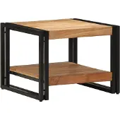 vidaXL Table basse 50x50x38 cm en bois massif d'acacia