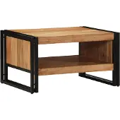 vidaXL Table basse 70x50x38 cm en bois massif d'acacia