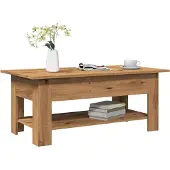 DKD Home Decor Table basse chêne Artisan 102x55x42 cm bois composite