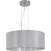 Eglo Suspension Maserlo Ø53cm 3xE27 gris argent 31606