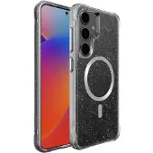 IMoshion Coque arrière Transparente Pailletée avec MagSafe Samsung Galaxy S25 Plus - Argent