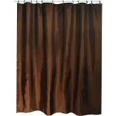 MSV Rideau de douche l.180xh.200cm chocolat, polyester