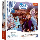Trefl Jeu 2-en-1 chinois / Serpents et échelles Frozen2 02068