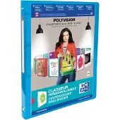 Hamelin Classeur Polyvision A4 Dos 20mm 4 Anneaux Ronds Couverture Polypro Bleu (A4, 20 mm, 1 pcs)