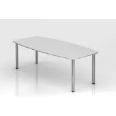 Hjh OFFICE PRO VKT22C/W Konferenzt.Chrom 220cm weiß