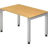 Hjh OFFICE PRO JS12 höhenverstellbarer Schreibtisch buche rechteckig