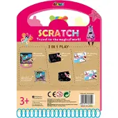 Carletto Deutschland Livre d'images à gratter Le monde magique