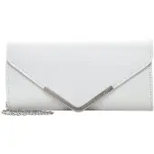 Tamaris Pochette 'Amalia' argent / blanc perle
