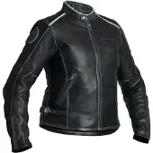 Halvarssons Nyvall blouson en cuir pour femme, noir, 42