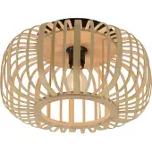 JUST LIGHT Plafonnier bois Racoon Ø42cm