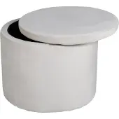 Venture Home Pouf Dunken 51x51x43 cm Velours Beige