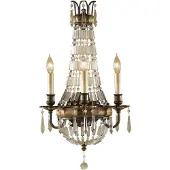 Elstead Lighting Applique murale Elstead Bellini E14 triple, bronze oxydé, bronze britannique