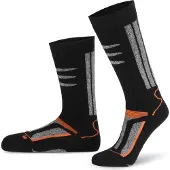 Normani Chaussettes gris chiné / orange / noir