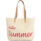 Normani Sac de plage écru / rouge