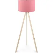 Opviq , AYD-1519, Lampadaire, rose, MDF, 38 x 38 x 140 cm