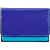 Mywalit Unisexe, Portefeuille, Porte-monnaie en cuir 12 cm, Bleu
