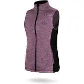 Normani Gilet de sport 'Kashechewan' violet chiné / noir