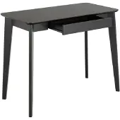 Actona Bureau Roxby avec tiroir - placage de chêne noir