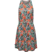 Ragwear Robe d’été 'Sanai' bleu fumé / vert / orange