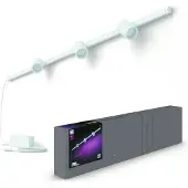 Philips Perifo Éclairage sur Rail Mur - 3 Spots - White and Color - Blanc