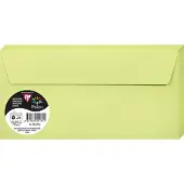 Clairefontaine Pack de 20 enveloppes DL Pollen 110 x 220 mm Vert Bourgeon