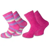 Normani Chaussettes violet / rose / blanc