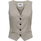 ONLY Gilet de costume 'ONLLIinda' mastic
